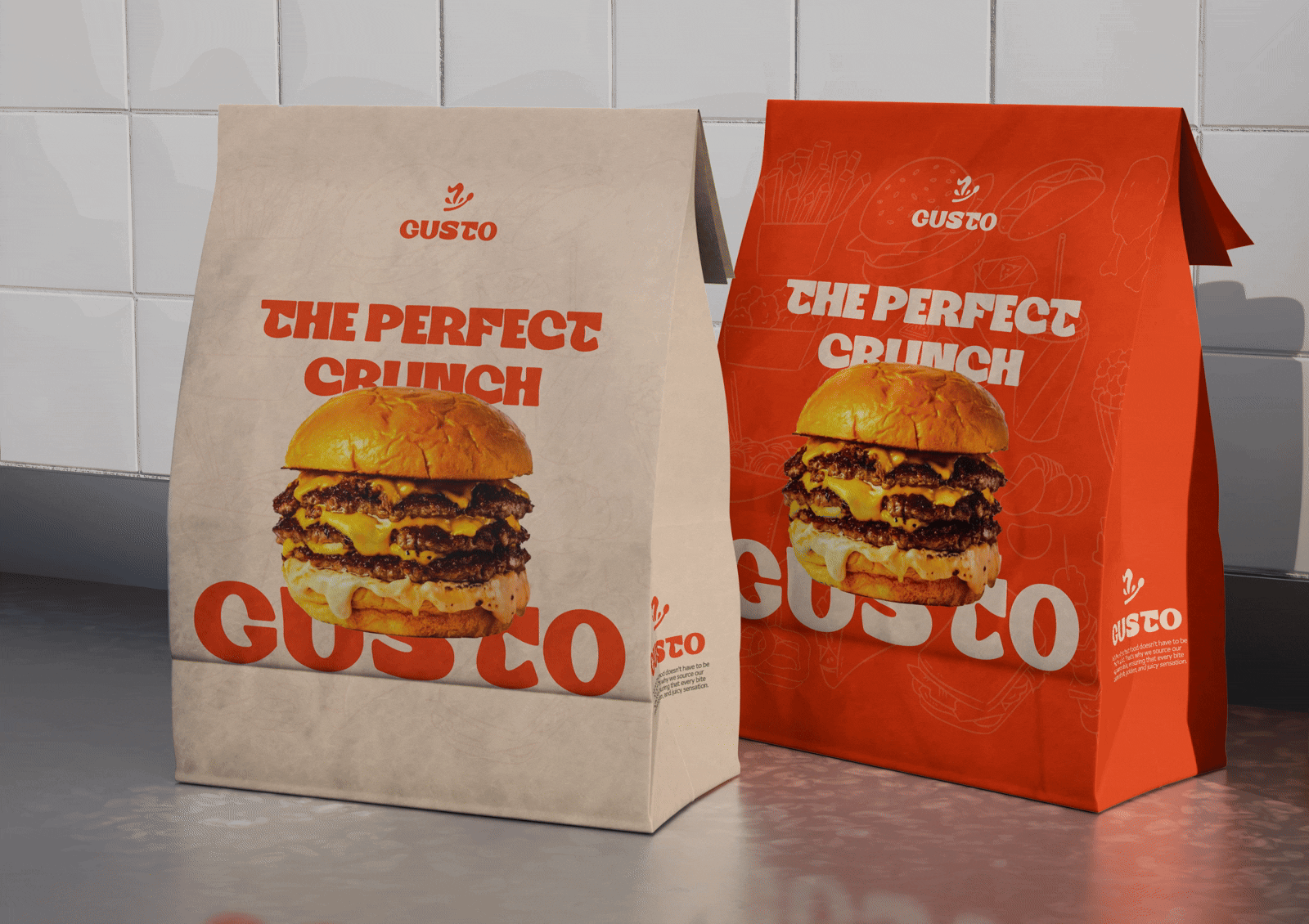 Example of Fast Food, Restaurant Logo Branding