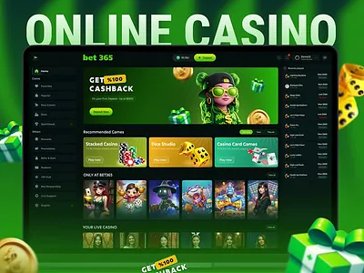 Online Casino Web App Interface betting betting platform casino casino app casino dashboard casino interface casino ui casino website gambling gambling website gaming dashboard gaming platform landing page online betting online casino ui inspiration web app web dashboard web design web interface