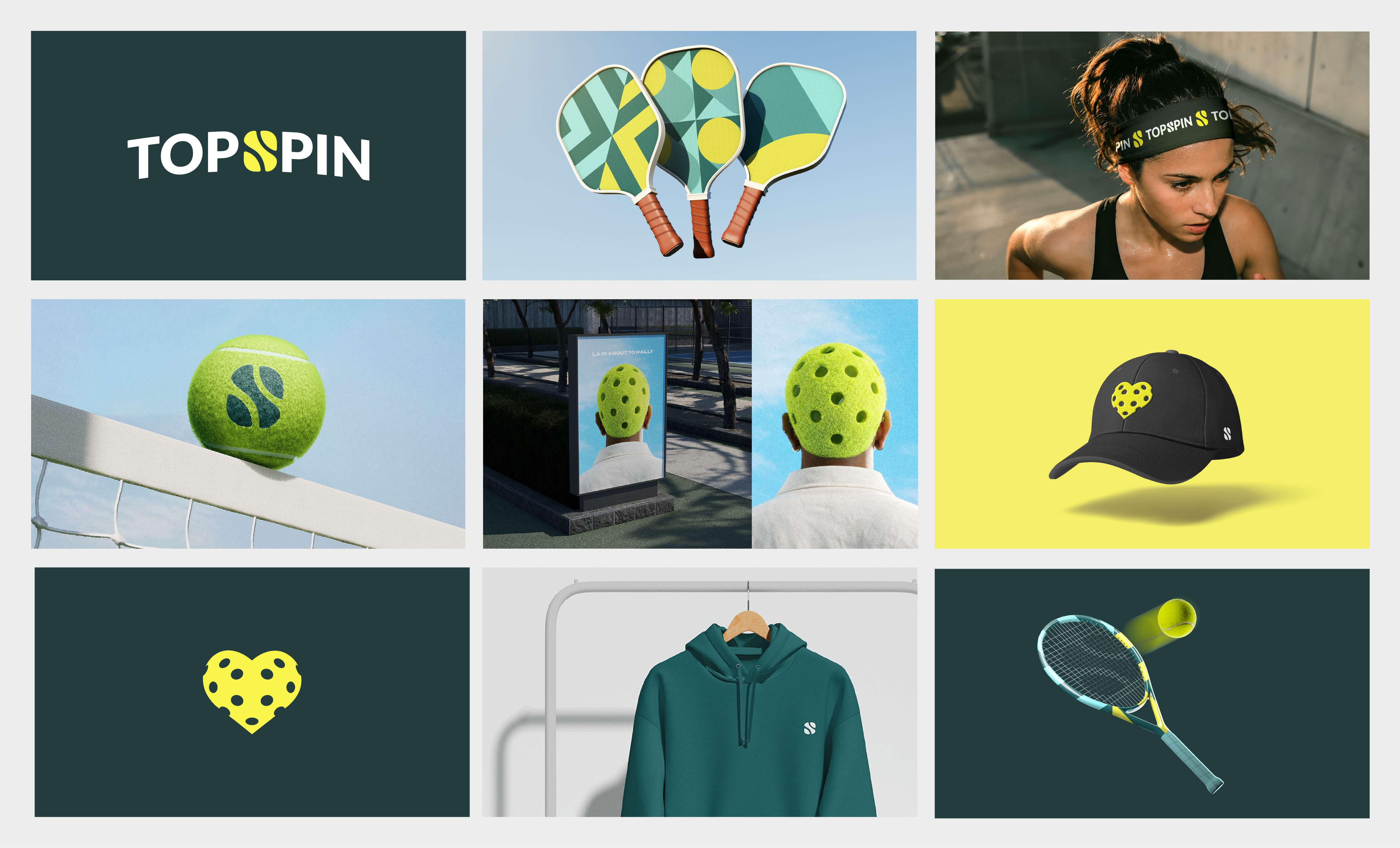 TOPSPIN Racquet Club Branding