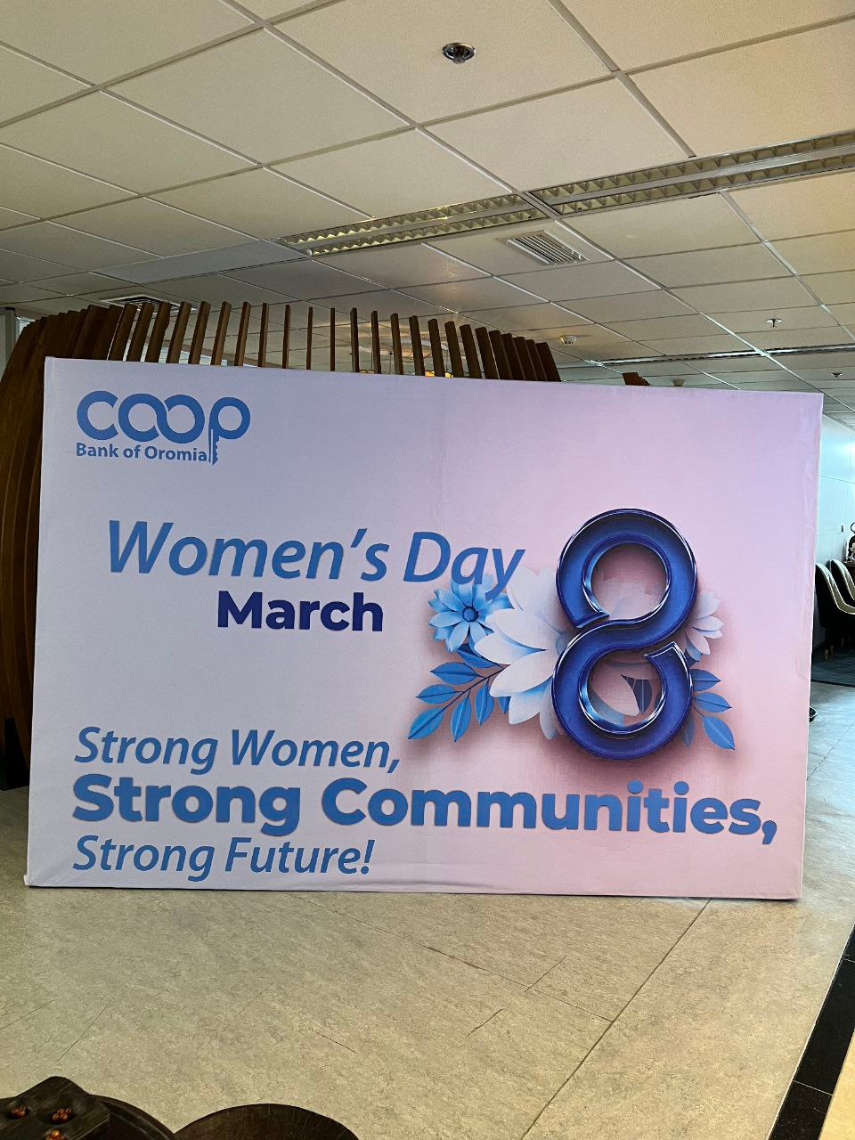 march 8 banner and a rollups for  iftar program hosted coopbank