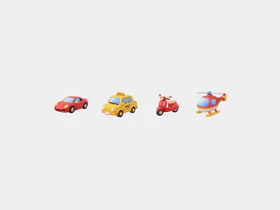 3D Vehicles Icons! 3d car helicopter icon icondesign iconography iconpack icons iconset motor vehicle