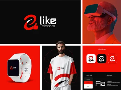 Like Telecom – Modern Telecommunications Brand Identity communication technology logo digital communication logo digital service brand identity futuristic tech branding innovative tech logo minimal tech logo mobile network logo modern business logo modern technology logo professional tech red black logo design saas tech logo startup technology logo tech logo design telecom company branding telecom logo telecommunications brand