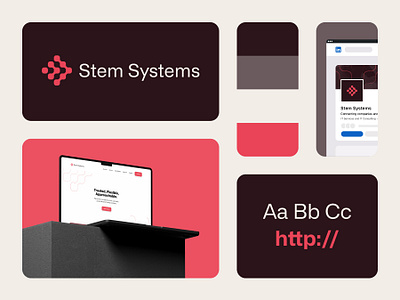 Stem Systems - Visual Identity brand brand identity branding design icon identity identity design it logo mark minimal strategy technology visual identity