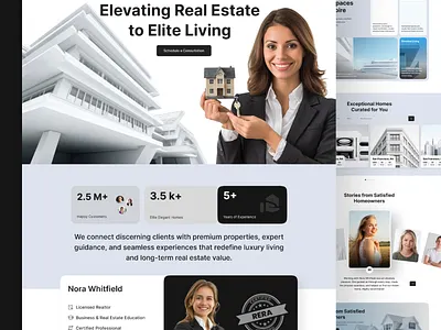 Real Estate Agent Landing page cleanui figmadesign houselistings minimaldesign moderndesign propertylandingpage propertyui propertywebsite realestate realestateagent realestatedesign realestatelandingpage realestatewebsite simple uidesign user interface uxdesign webdesign websiteinspiration
