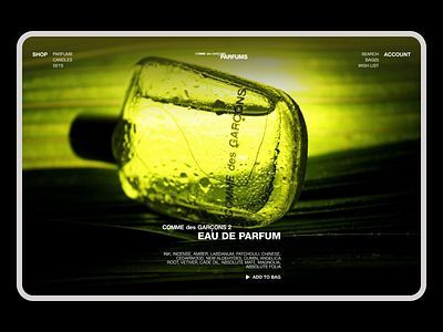 Perfume Website Design I Redesign I Home 2023 design figma fragrance home page minimal perfume redesign typography ui ux web web design