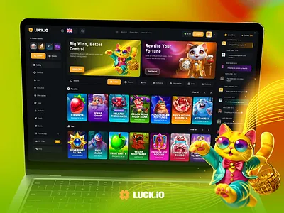 Luck.io — Online Casino & iGaming Platform UI 🎰 casino casino app casino dashboard casino design casino interface casino mobile casino template casino ui casino web casino website gambling gambling design gambling website game app igaming live casino mobile casino online casino ui web