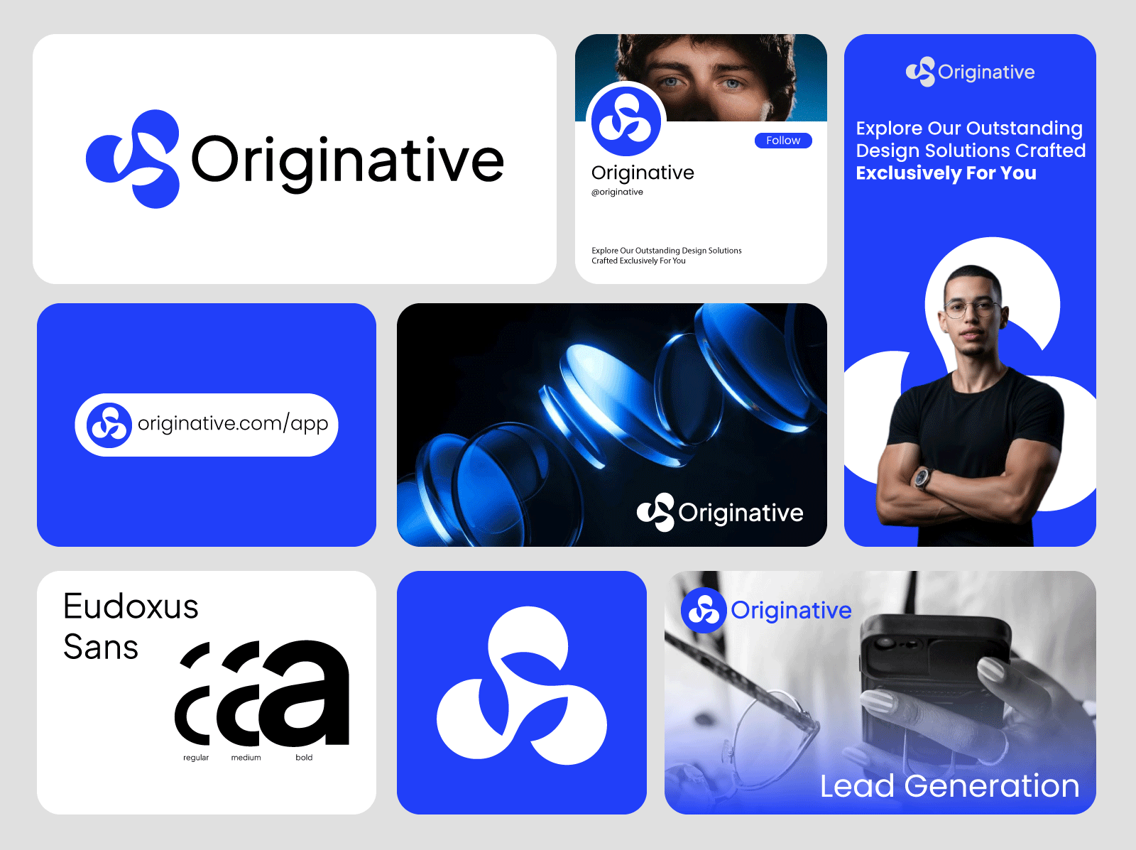 Originative – Modern Digital Agency Logo abstract logo brand identity brand mark branding business logo design digital agency graphic design logo logo design logo designer logo for sale logotype minimal modern logo saas startup symbol tech logo ui design