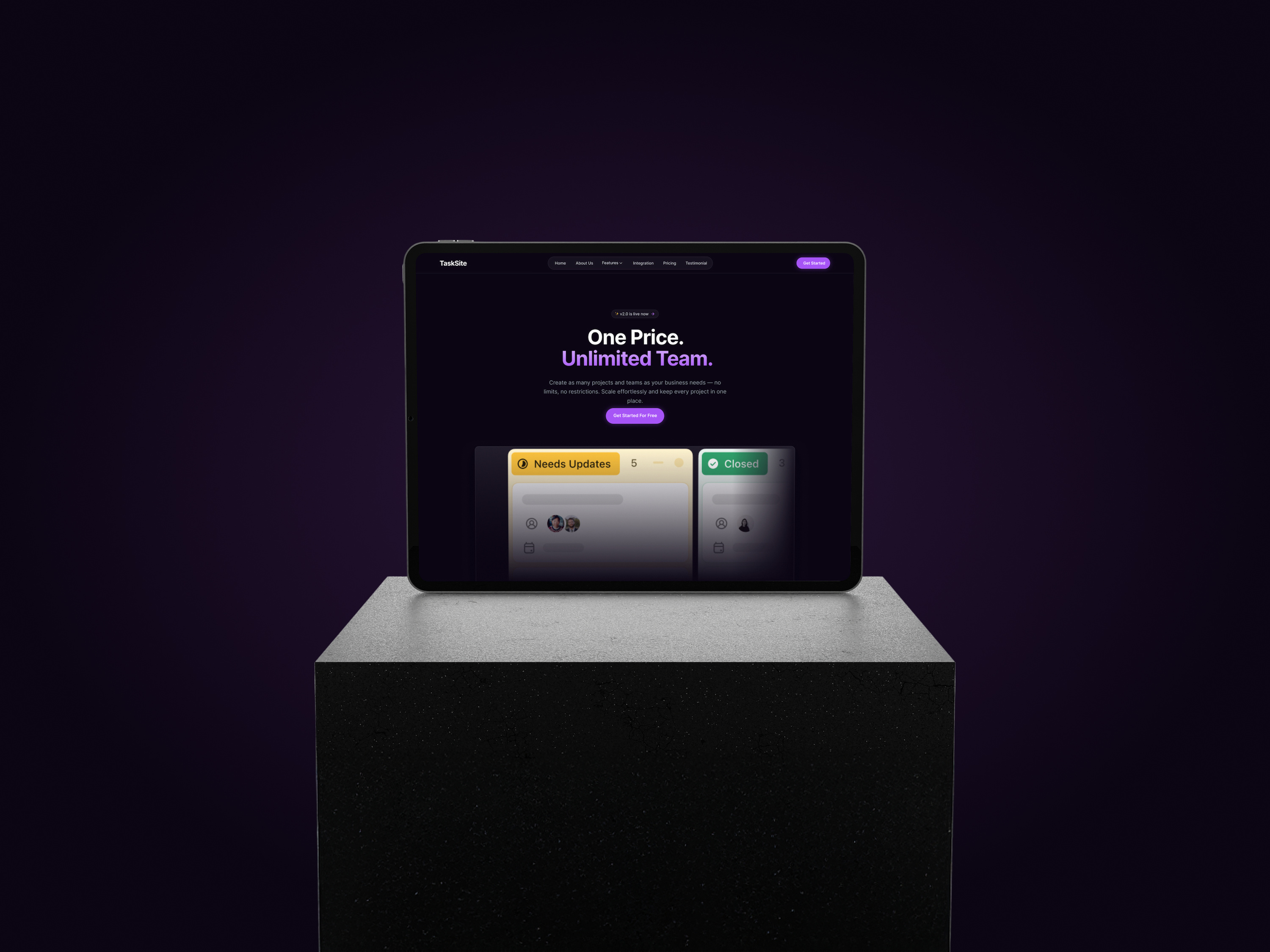 Tasksite-SaaS Landing Page Design figma design figma website landing page saas landing page saas website uiux design website design