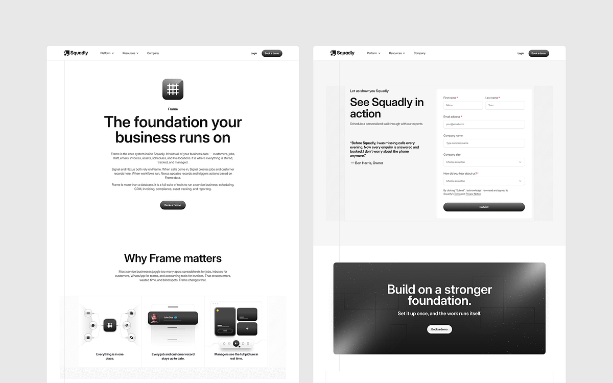 Squadly — SaaS Workforce Management Dashboard UI Image 2