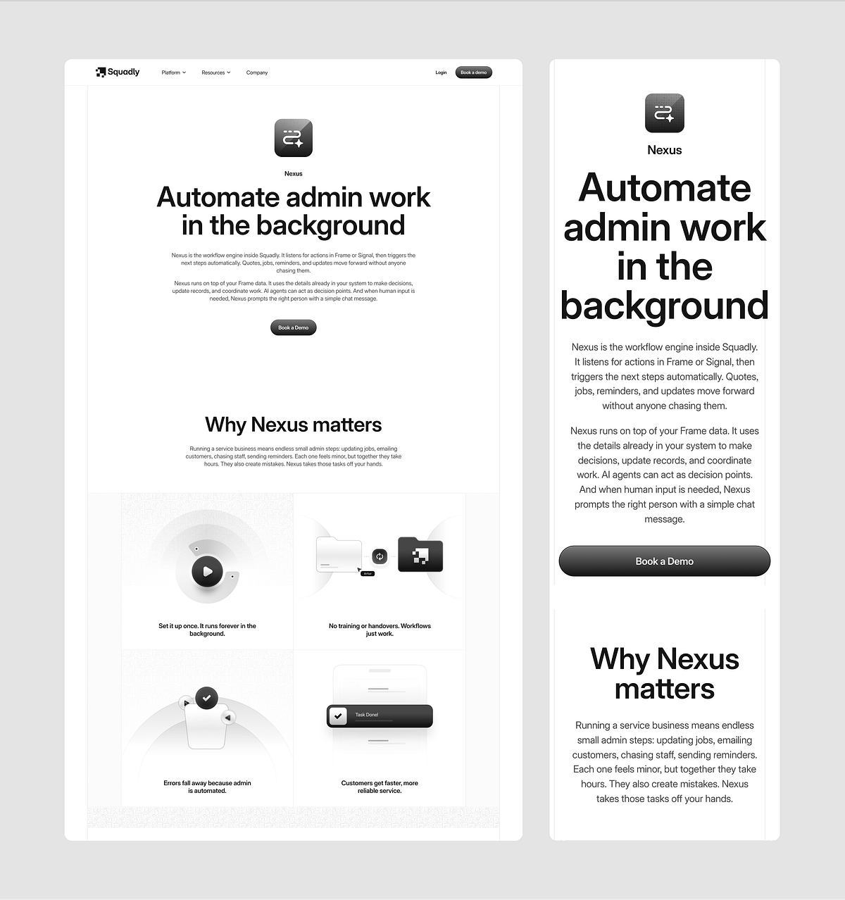 Squadly — SaaS Workforce Management Dashboard UI Image 1