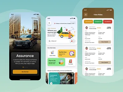 LumoExpress Ride Booking App app design uxui design
