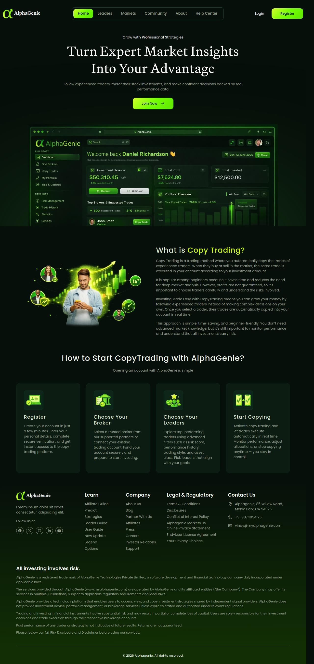 AlphaGenie - UI Design branding graphic design logo ui