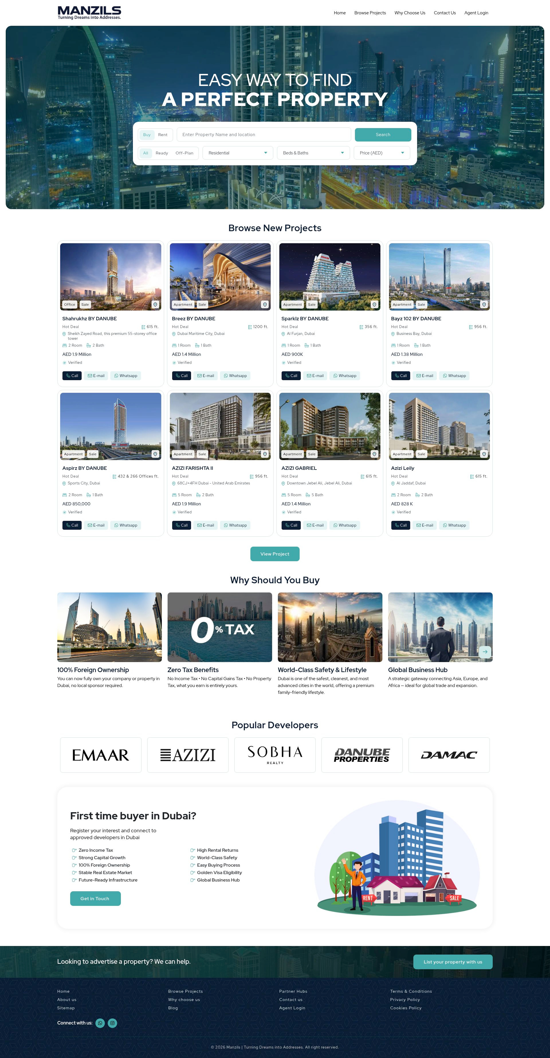 Manzils - UI Design branding graphic design logo ui