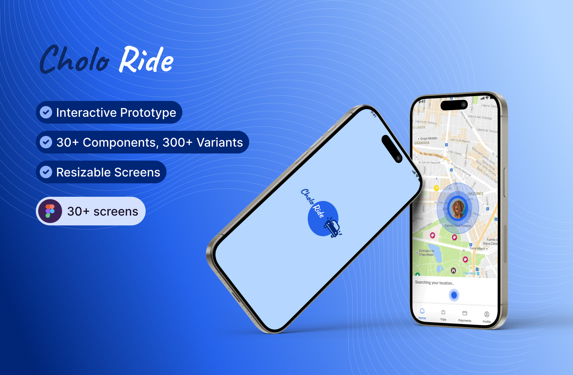 Cholo Ride : A Modern Ride Sharing App mobile app product design ride sharing app saas ui user experience user interface ux