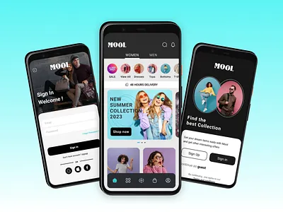 Mool | Fashion Ecommerce Application app design ecommerce fashion graphic design marketplace ui