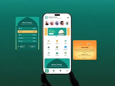 Mosque Management UI/UX Design - Prayer & Community App daily tracker design concept figma homepage islamic app islamic concept management app mosque app muslim tech netrosystems prayer app prayer tracker quran app ramadan app tasbeeh ui design uiux user interface