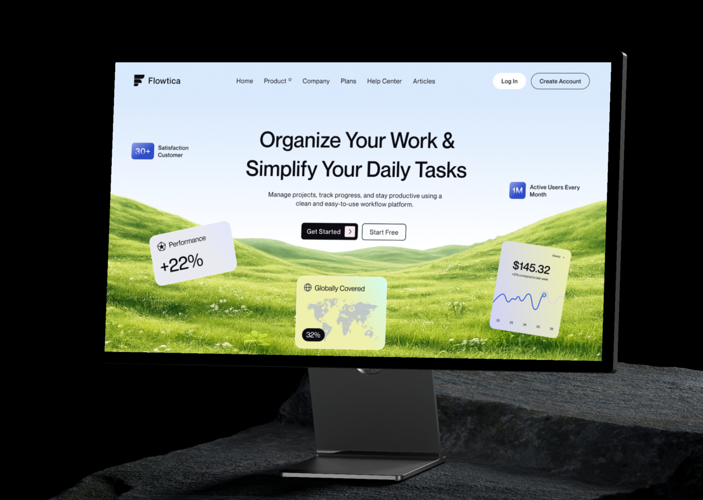 Example of Modern Website Design Service