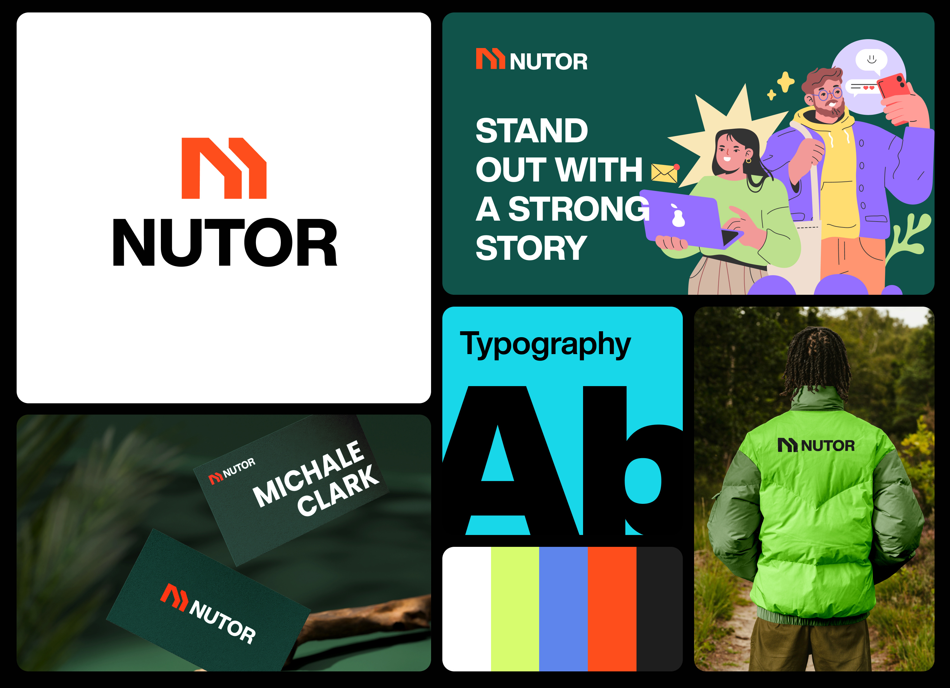 Nutor - A Bold Logo & Brand Identity Concept 2026 app design brand building logo brand design branding fashion logo graphic design illustration logo logo branding logo concept logo redesign logo shapes modern logo redesign tech logo techwitpro trendy logo design uiux