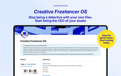 Creative Freelancer OS – Notion Business System
