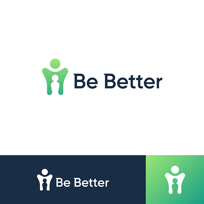 Be Better Logo Concept better brand child coatching design father illustration kid logo love man manwithchild parent rise user