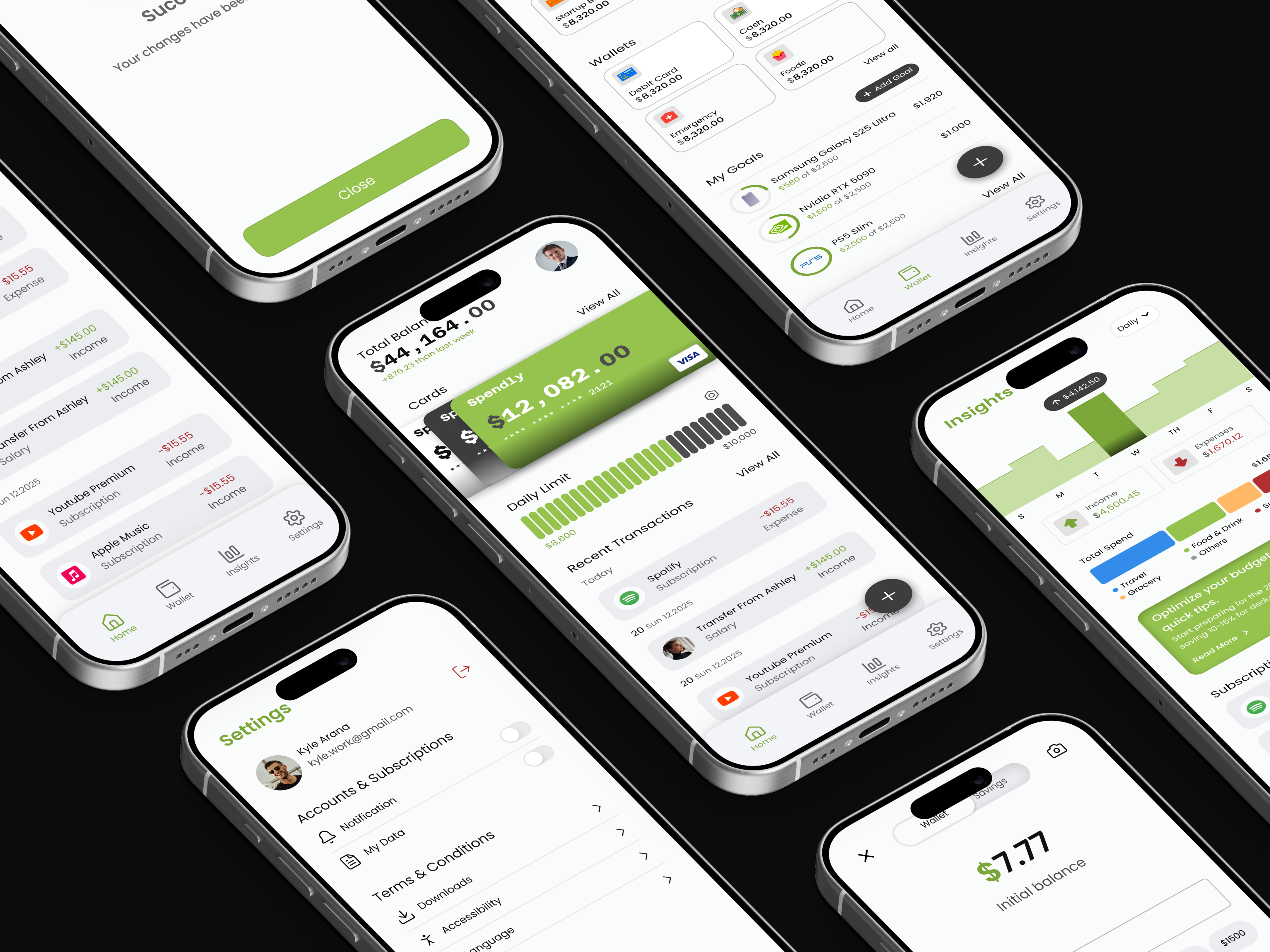 Spendly - Budget Tracking Mobile App budget tracking expenses income mobile money savings spending ui