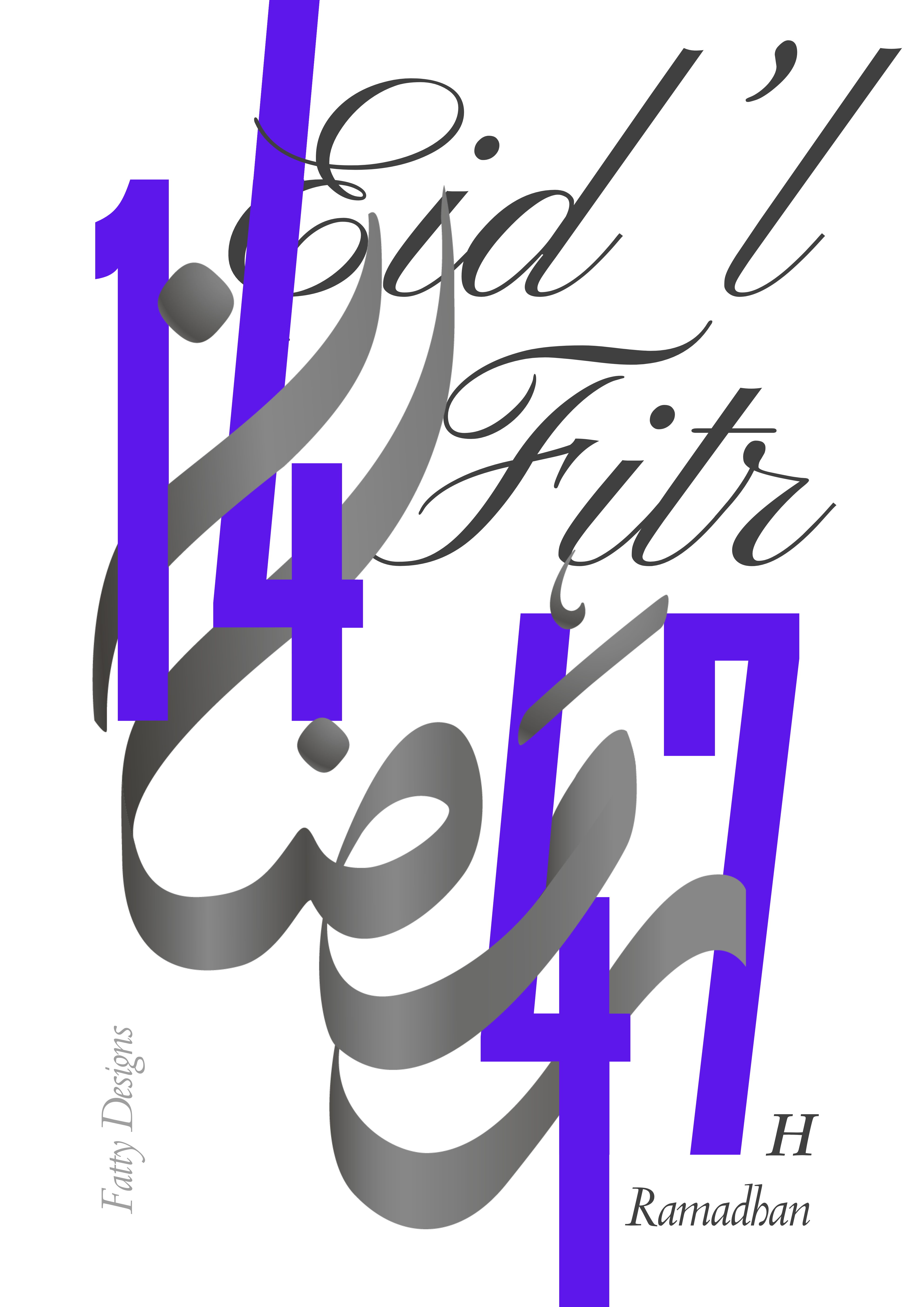 Eid'l Fitr 1447-H graphic design ui