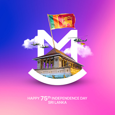 75th Independence Day Sri Lanka day independence manipulation mooddesignlab srilanka victory