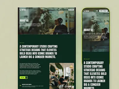 Verdur — Agency & Studio Framer Template agency branding business corporate creative creative studios design framer framer creative template framer template portfolio studio ui