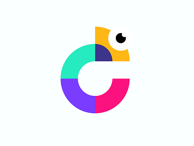 C chameleon animation brand identity branding c chameleon design graphic design logo modern vector