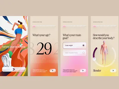 Caloria AI app branding color design illustration iphone logo page ui web