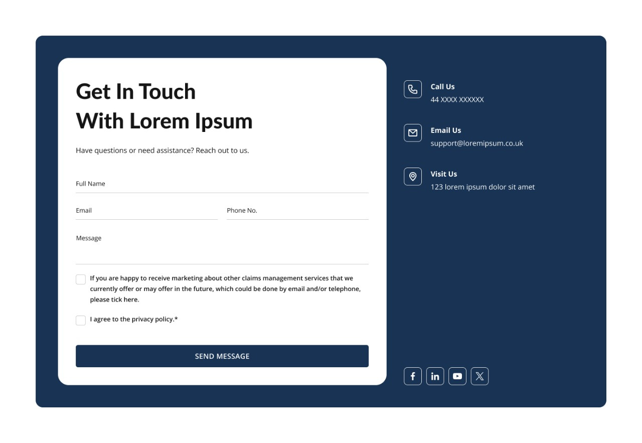 Contact Page by Hiya Gohel on Dribbble