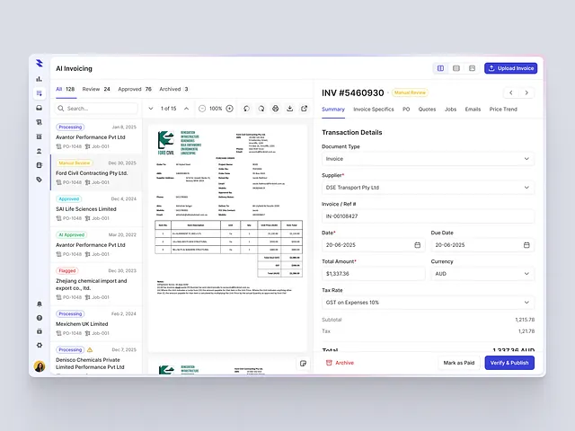 Invoice UI designs, themes, templates and downloadable graphic elements ...