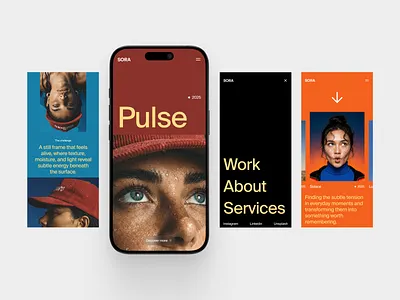 Photography Portfolio – Exploration bold design details editorial design exploration home interaction interactions menu minimalist mobile mobile web motion graphics photography ui userinterface website