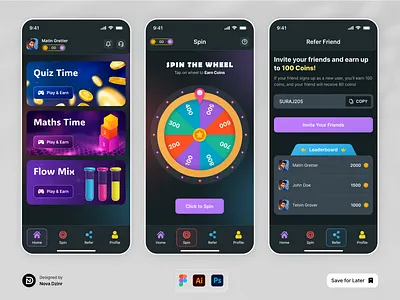 Quiz app design appui mobileappdesign quizapp uidesign