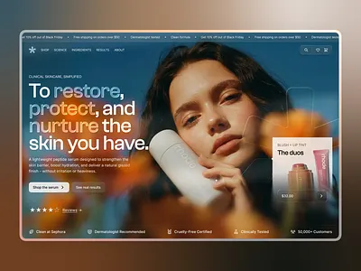 Designing a Modern Skincare E-commerce Website Experience beauty ecommerce product responsive shop skincare ui ux
