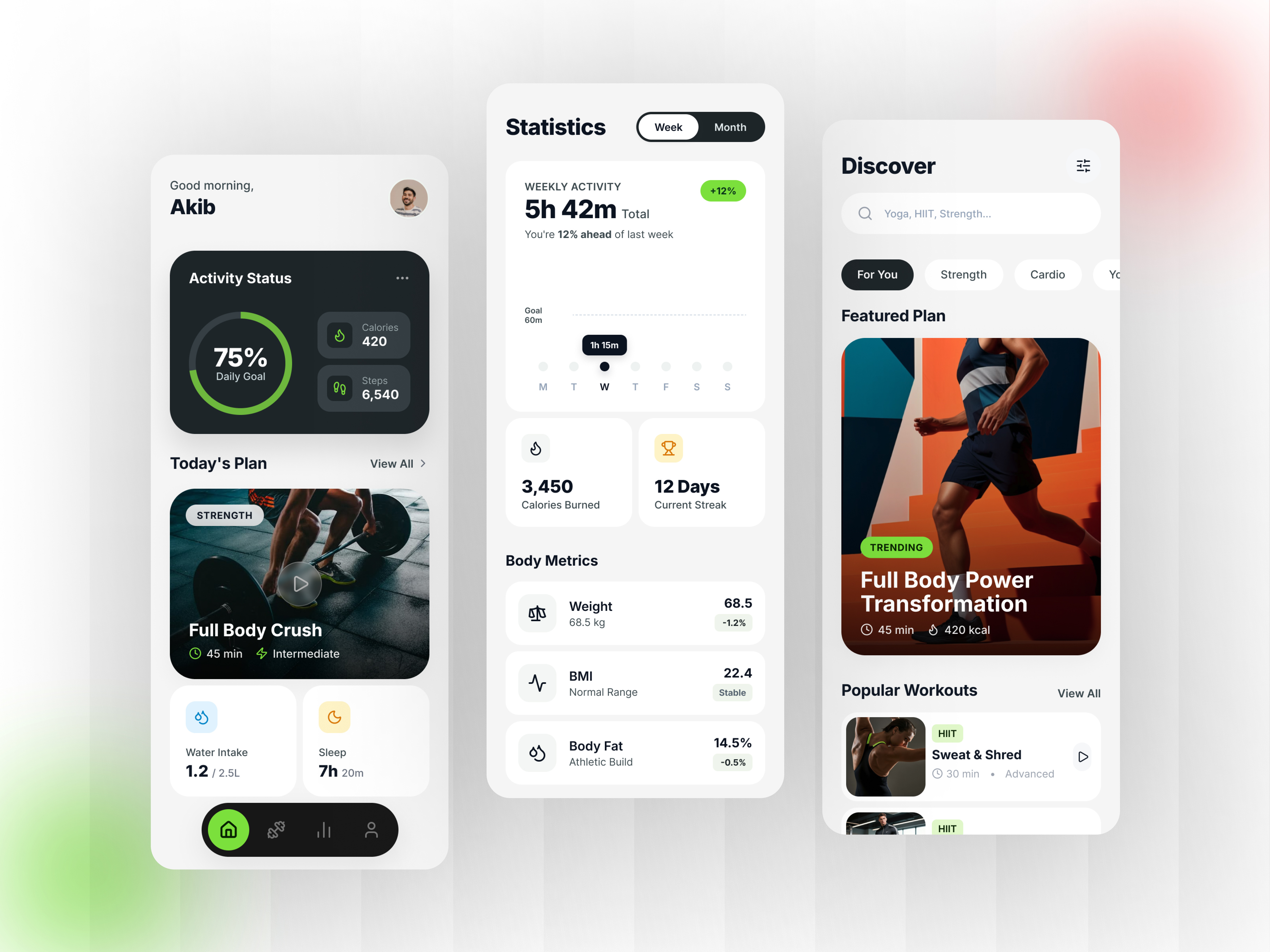 Example of Mobile App UI/UX Design (I Os & Android)