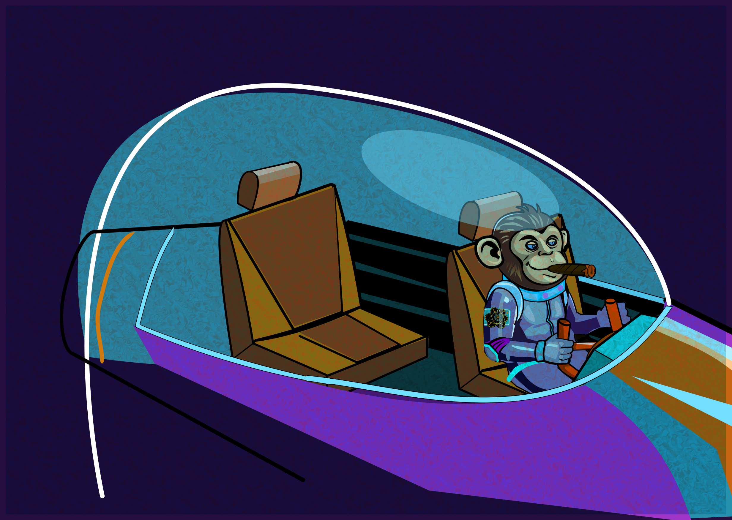 rescue :: WIP - Monkey Jeff detail illustration monkey jeff rescue shunte88 stargirl vector wip