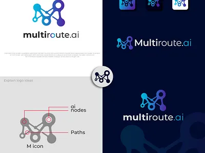 ai logo/ m logo ai logo logo minimalist logo
