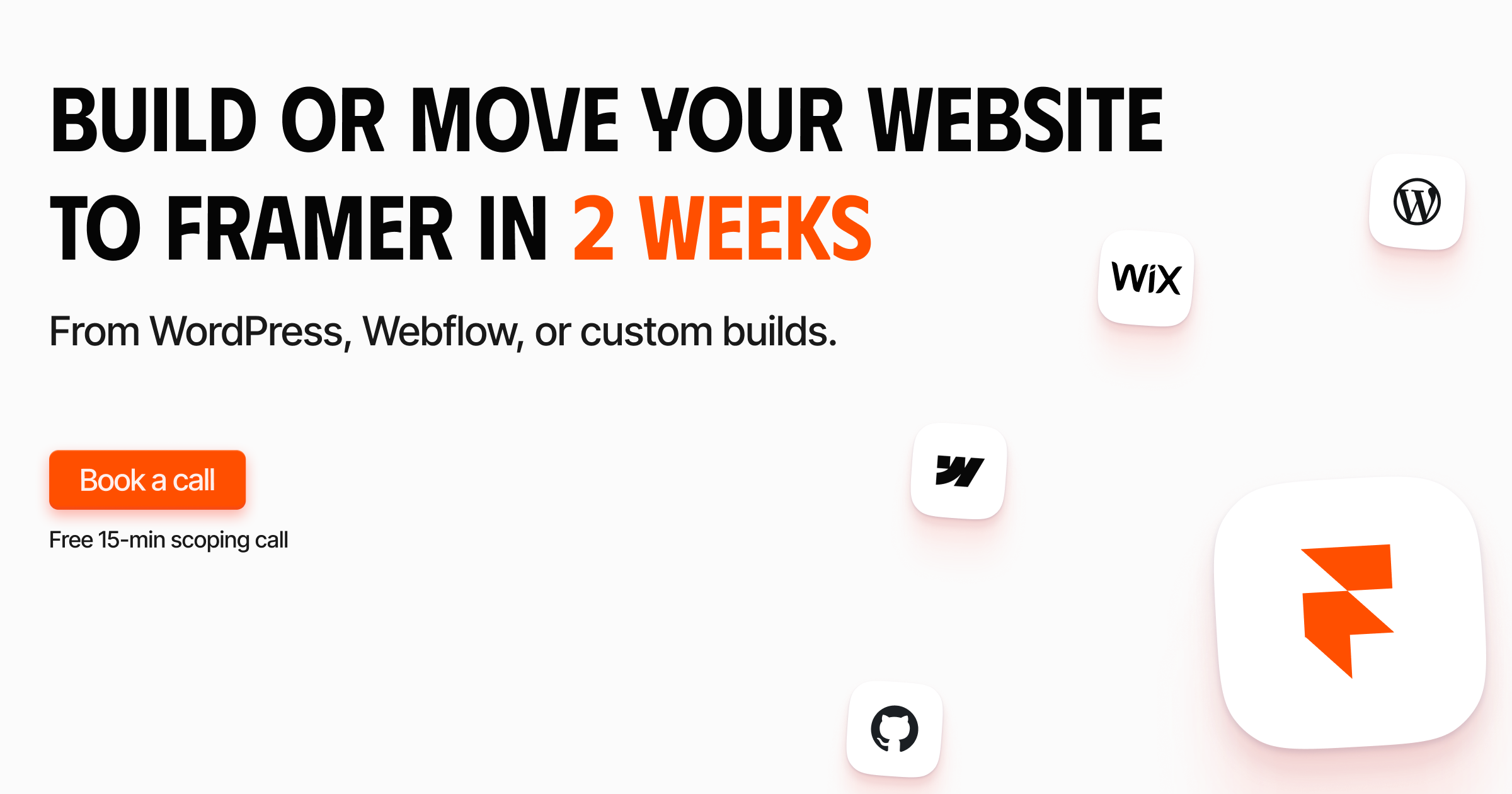 Website Migration to Framer (From Webflow, WordPress, Wix) framer ui website migration