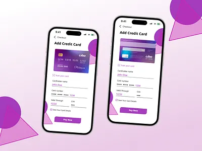 Credit Card Checkout | Checkout Page app banking branding card creditcard dailyui design digitalization encryption graphic design mobile onlinetransaction purple safety security technology ui ux