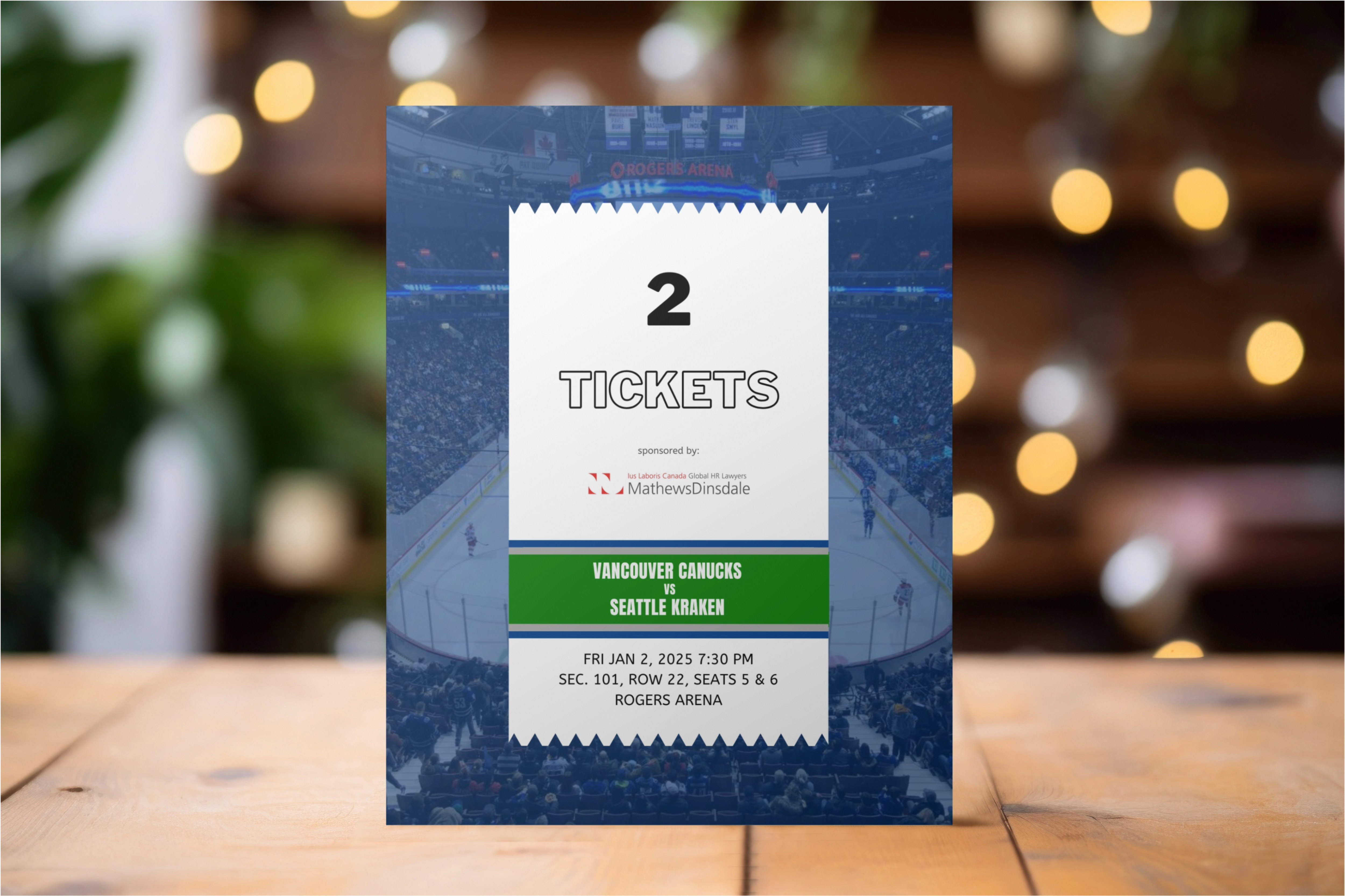 Ticket Placeholders for Charity Event