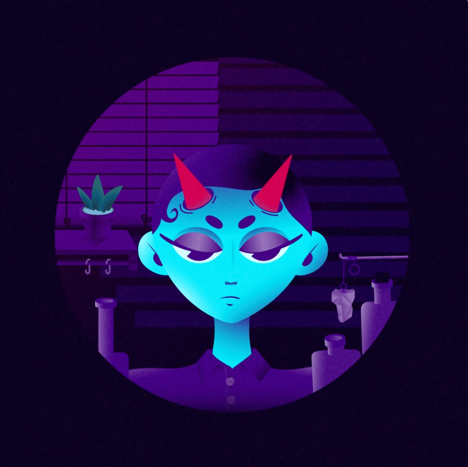 😈🪞 2danimation animation digital illustration motiondesign motiongraphics