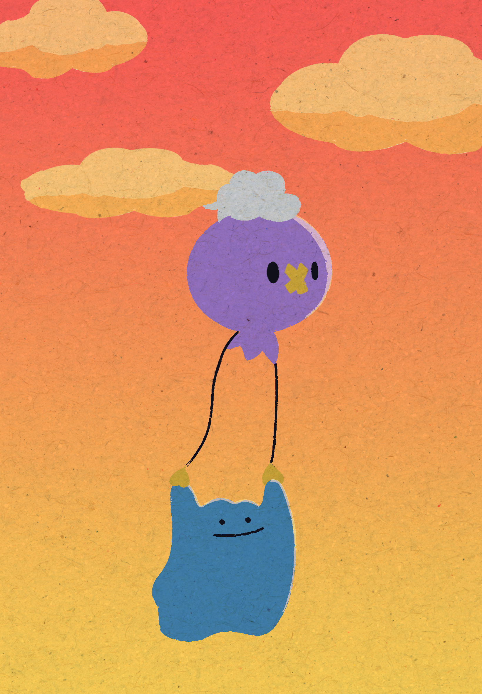 Let's dream - Pokémon Pokopia ditto illustration pokemon pokopia