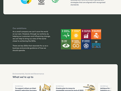 Contingent - Sustainability platform WIP graphic design one pager ui website