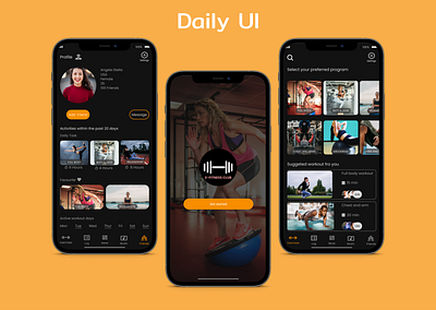 Daily UI Day 6 - User Profile app branding dailyui design exercise illustration logo sports sports app typography ui ux