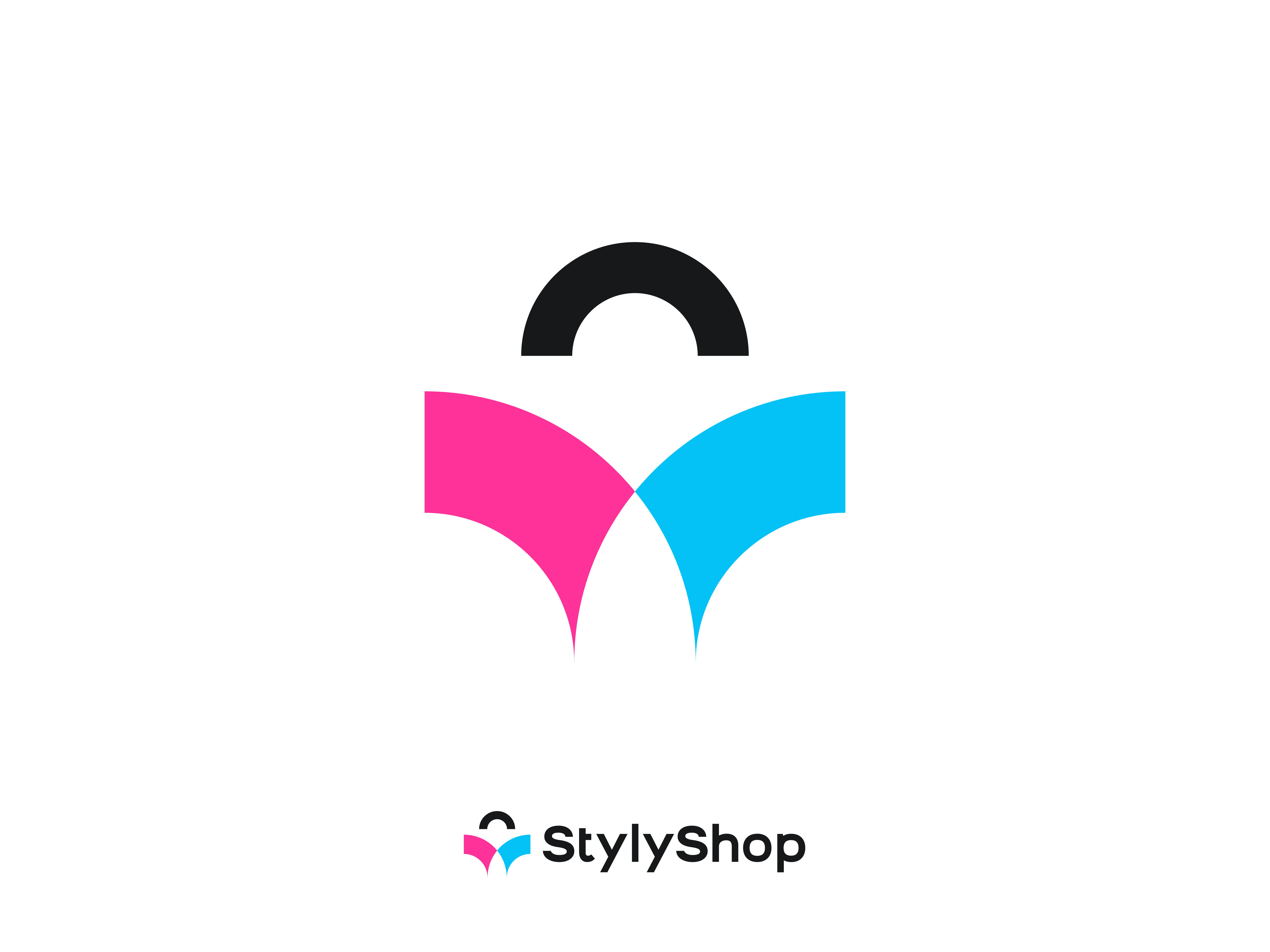 ecommerce, shopping bag logo design