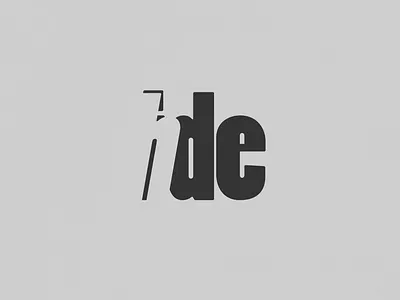 Hide | Typographical Poster font graphic design graphics negative space sans serif simple text type typography word