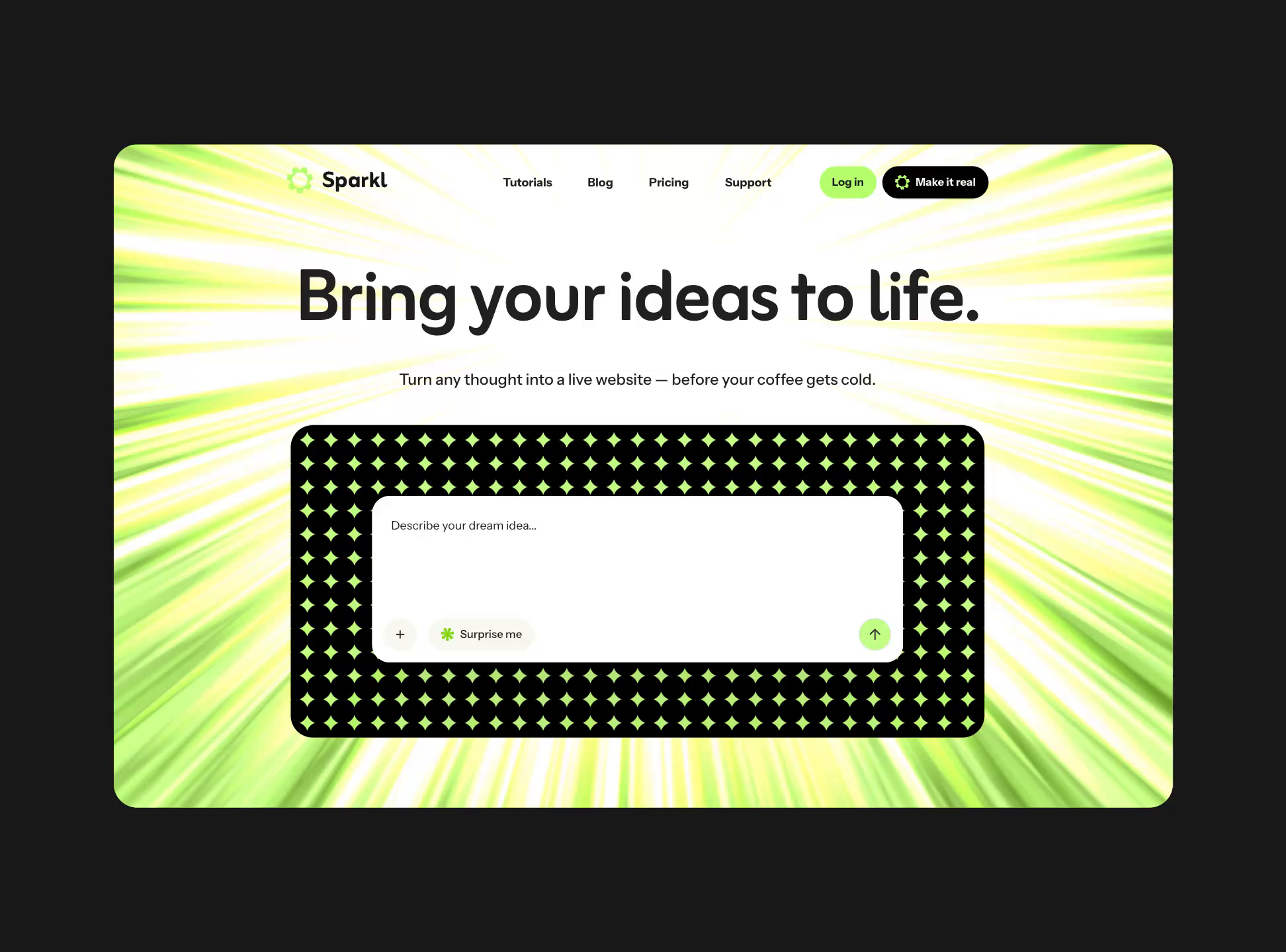 Example of Shiny SaaS Hero Section Design