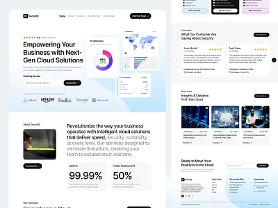 Cloud Service Website Design ai cloud service ai startup ai technology artificial intelligence branding cloud optimization cloud platform cloud service cloud service website design homepage illustration landing landing page software software development ui uiux web design website