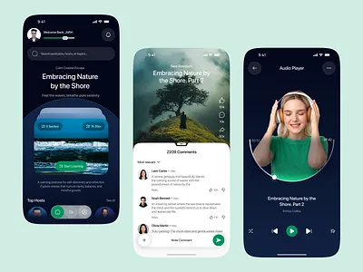 Entertainment Podcast Player App – Clean Mobile UI app design audio audio streaming content app design entertainment entertainment app ios media app media player mobile app music app podcast podcast episode podcast platform podcast player podcast ui streaming platform ui ui design
